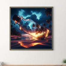 Load image into Gallery viewer, Diamond Painting - Full Round - bottle sunset (35*35CM)
