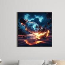 Load image into Gallery viewer, Diamond Painting - Full Round - bottle sunset (35*35CM)