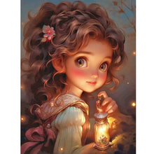 Load image into Gallery viewer, Diamond Painting - Full Round - little girl (30*40CM)