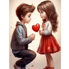 Load image into Gallery viewer, Diamond Painting - Full Round - valentine's day kids (30*40CM)