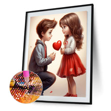 Load image into Gallery viewer, Diamond Painting - Full Round - valentine's day kids (30*40CM)