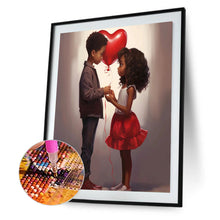 Load image into Gallery viewer, Diamond Painting - Full Round - valentine's day kids (30*40CM)