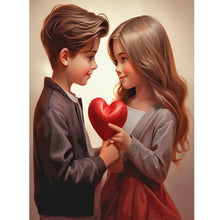 Load image into Gallery viewer, Diamond Painting - Full Round - valentine's day kids (30*40CM)