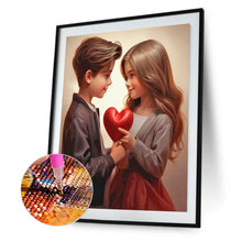 Load image into Gallery viewer, Diamond Painting - Full Round - valentine's day kids (30*40CM)