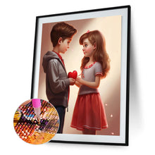 Load image into Gallery viewer, Diamond Painting - Full Round - valentine's day kids (30*40CM)