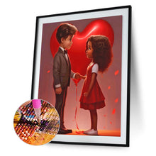 Load image into Gallery viewer, Diamond Painting - Full Round - valentine's day kids (30*40CM)