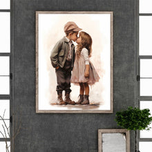 Load image into Gallery viewer, Diamond Painting - Full Round - valentine's day kids (30*40CM)