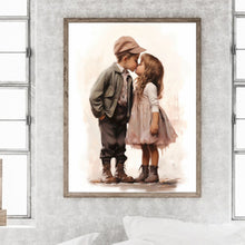 Load image into Gallery viewer, Diamond Painting - Full Round - valentine's day kids (30*40CM)