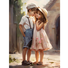 Load image into Gallery viewer, Diamond Painting - Full Round - valentine's day kids (30*40CM)