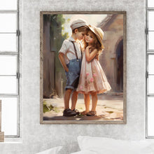 Load image into Gallery viewer, Diamond Painting - Full Round - valentine's day kids (30*40CM)