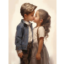 Load image into Gallery viewer, Diamond Painting - Full Round - valentine's day kids (30*40CM)