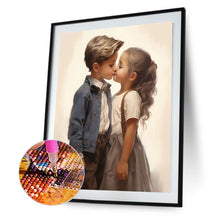 Load image into Gallery viewer, Diamond Painting - Full Round - valentine's day kids (30*40CM)