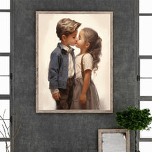 Load image into Gallery viewer, Diamond Painting - Full Round - valentine's day kids (30*40CM)