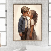 Load image into Gallery viewer, Diamond Painting - Full Round - valentine's day kids (30*40CM)