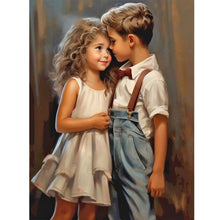 Load image into Gallery viewer, Diamond Painting - Full Round - valentine's day kids (30*40CM)