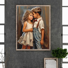 Load image into Gallery viewer, Diamond Painting - Full Round - valentine's day kids (30*40CM)