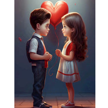 Load image into Gallery viewer, Diamond Painting - Full Round - valentine's day kids (30*40CM)