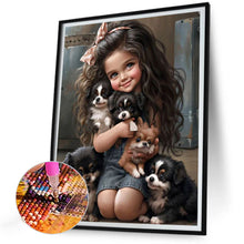 Load image into Gallery viewer, Diamond Painting - Full Round - big eyed little girl (30*40CM)