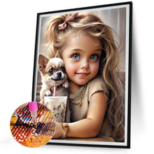 Load image into Gallery viewer, Diamond Painting - Full Round - big eyed little girl (30*40CM)