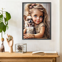 Load image into Gallery viewer, Diamond Painting - Full Round - big eyed little girl (30*40CM)