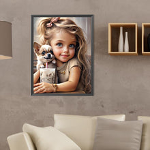 Load image into Gallery viewer, Diamond Painting - Full Round - big eyed little girl (30*40CM)