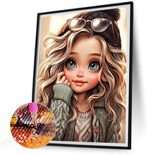 Load image into Gallery viewer, Diamond Painting - Full Round - big eyed little girl (30*40CM)