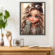 Load image into Gallery viewer, Diamond Painting - Full Round - big eyed little girl (30*40CM)