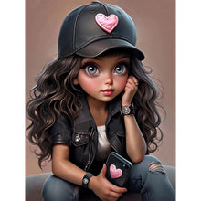 Load image into Gallery viewer, Diamond Painting - Full Round - big eyed little girl (30*40CM)