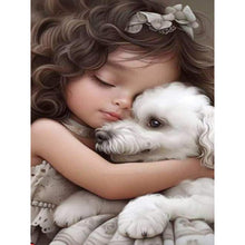 Load image into Gallery viewer, Diamond Painting - Full Round - big eyed little girl (30*40CM)
