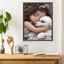 Load image into Gallery viewer, Diamond Painting - Full Round - big eyed little girl (30*40CM)