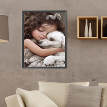 Load image into Gallery viewer, Diamond Painting - Full Round - big eyed little girl (30*40CM)