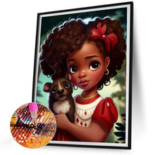Load image into Gallery viewer, Diamond Painting - Full Round - big eyed little girl (30*40CM)