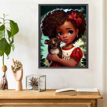 Load image into Gallery viewer, Diamond Painting - Full Round - big eyed little girl (30*40CM)