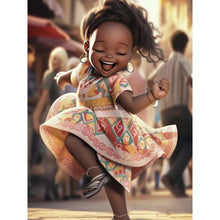Load image into Gallery viewer, Diamond Painting - Full Round - big eyed little girl (30*40CM)