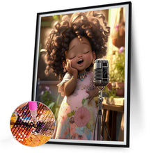 Load image into Gallery viewer, Diamond Painting - Full Round - big eyed little girl (30*40CM)