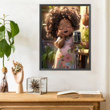 Load image into Gallery viewer, Diamond Painting - Full Round - big eyed little girl (30*40CM)