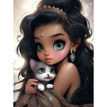 Load image into Gallery viewer, Diamond Painting - Full Round - big eyed little girl (30*40CM)