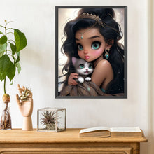 Load image into Gallery viewer, Diamond Painting - Full Round - big eyed little girl (30*40CM)
