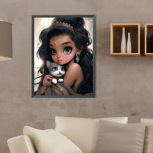 Load image into Gallery viewer, Diamond Painting - Full Round - big eyed little girl (30*40CM)
