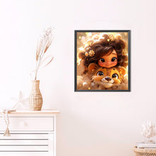 Load image into Gallery viewer, Diamond Painting - Full Round - little girl (45*50CM)