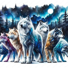 Load image into Gallery viewer, Diamond Painting - Full Round - wolf pack (50*50CM)