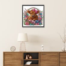 Load image into Gallery viewer, Diamond Painting - Partial Special Shaped - highland yak (30*30CM)
