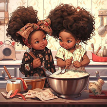 Load image into Gallery viewer, Diamond Painting - Full Round - cartoon black man (40*40CM)