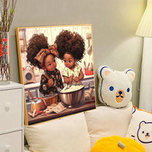 Load image into Gallery viewer, Diamond Painting - Full Round - cartoon black man (40*40CM)