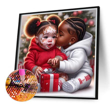Load image into Gallery viewer, Diamond Painting - Full Round - cartoon black man (40*40CM)
