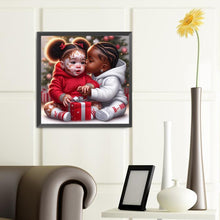 Load image into Gallery viewer, Diamond Painting - Full Round - cartoon black man (40*40CM)