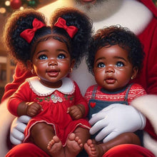 Load image into Gallery viewer, Diamond Painting - Full Round - cartoon black man (40*40CM)