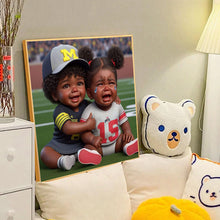 Load image into Gallery viewer, Diamond Painting - Full Round - cartoon black man (40*40CM)