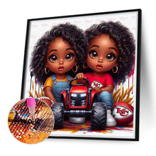 Load image into Gallery viewer, Diamond Painting - Full Round - cartoon black man (40*40CM)