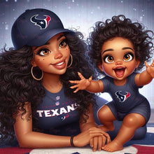 Load image into Gallery viewer, Diamond Painting - Full Round - cartoon black man (40*40CM)